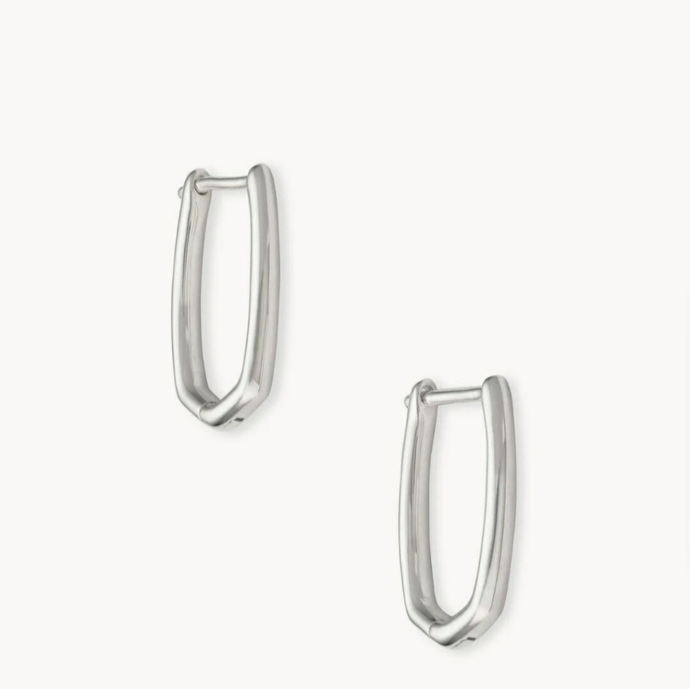 Kendra Scott Ellen Sterling Silver Huggie Earrings